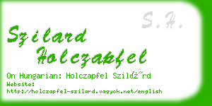 szilard holczapfel business card